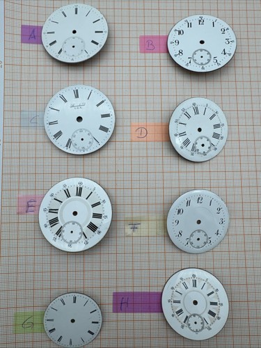 Taschenuhr zifferblatt emaille - zifferblatt,