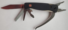 Schweizer Taschenmesser Wenger SWISSGRIP, Multitool, Edelstahl, schwarze Griffe