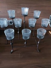 PartyLite 10-armiger Kerzenhalter Gusseisen 10 x Teelichthalter Rarität