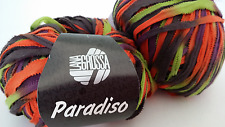 650 g Paradiso Lana Grossa Bändchengarn Fb 102 meliert 100 % Baumwolle 