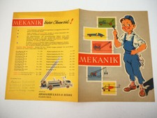 Mekanik Metallbaukasten Prospekt 1950er Jahre Adrian & Rode Velbert Spielzeu