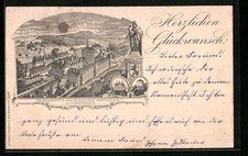 Lithographie Fürstenstein, Knabeninstitut der Englischen Fräulein 1906 