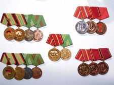 DDR NVA 5 Ordensspangen