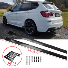 78.7" Carbon Optik Sideskirts Schweller Seitenschweller für X3 F25 FL M Paket