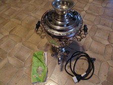 Russischer Samowar Teekocher mit Orginal Gebrauchsanweisung