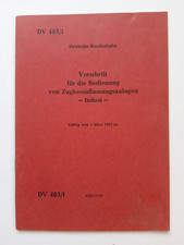 DR DB Vorschrift für die Bed. Zugbeeinflussungsanlagen INDUSI 483/1