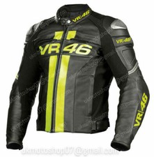 VR-46 Motorrad Lederjacke