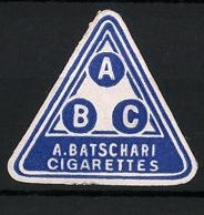 Reklamemarke batschari - reklamemarke, a.