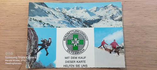 Postkarte bergrettungsdienst - postkarte,