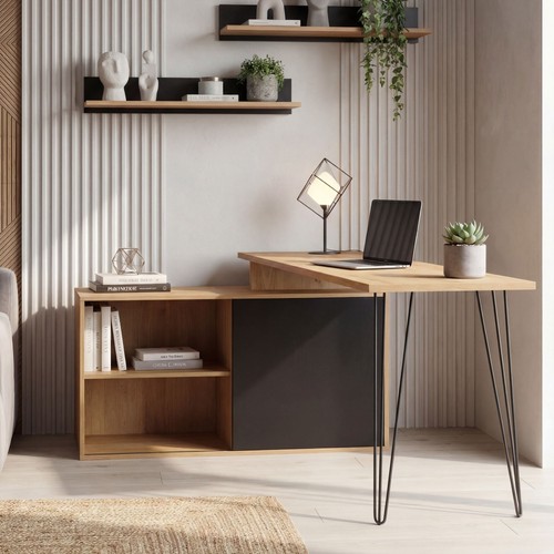 Schreibtisch 130cm regal - schreibtisch,