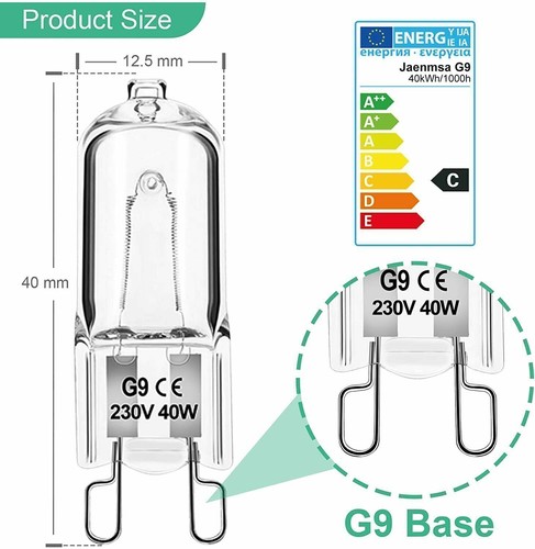 10x 25w 40w - g9, 50w