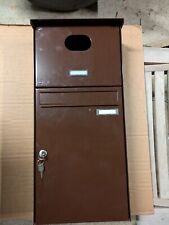 Briefkasten, Funktionskasten, braun,  Stahl verzinkt, 1 8017 GA/SG, 