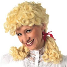 BLONDE DAMEN ZOPF-PERÜCKE