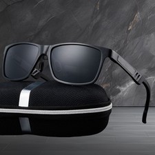 Aluminium Magnesium Polarisiert Sonnenbrille Herren Retro UV 400 Fahren Brille