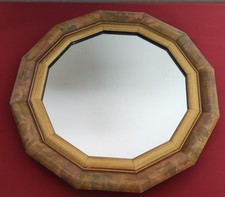 Spiegel Wandspiegel Schöninger Floral-Gold. Spiegel mit Holzrahmen.