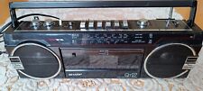 Vintage Sharp Hi-Fi Stereo Radio Tape Recorder/Ghettoblaster QT-27,Schwarz,S.g.Z