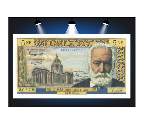Banknote nouveaux francs - banknote, 5
