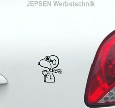 2x Aufkleber Snoopy Baron 3cm