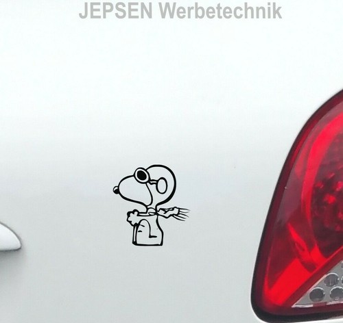 Aufkleber snoopy baron 4cm - 2x,
