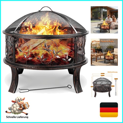 Feuerschale garten 71cm blumen - garten,
