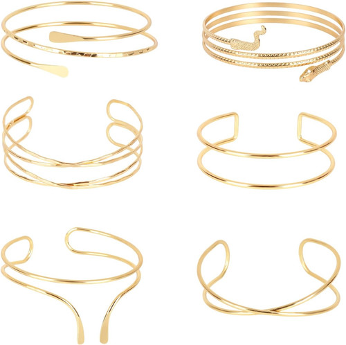 Oberarmreif gold damen set 6 - damen, set,