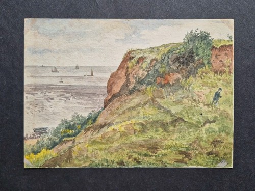 Altes cliff sea gemälde - sea,