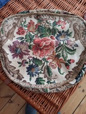 Original ERCOL Blumen Kissenbezug ca 38x38 cm Vintage Stuhlkissen Sitzkissen