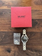 Uhrkraft Chronograph schwarz-grünes Zifferblatt 