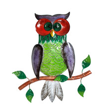 Wanddeko Eule Uhu Vogel Metall