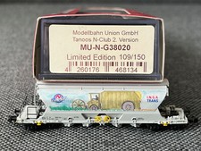 Spur N Modellbahn Union 38020 Nacco Schwenkdachwagen Tanoos 4achsig Ep5 KKK OVP