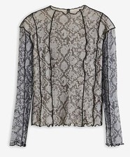 Langarmshirt aus Mesh Gr