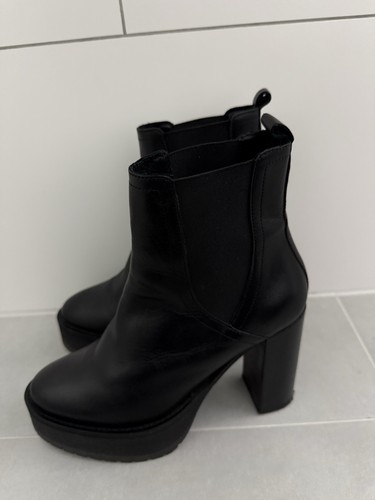 Plateau stiefeletten schwarz - plateau,