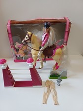 Mattel Barbie Jumping Horse Springpferd Tawny und Reiterin Set ca. 2000