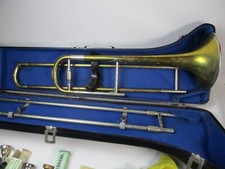 Josef Monke Köln Posaune signiert mit Zubehör in orig. Koffer + 3 Mundstücke TOP