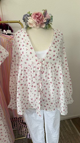 Musselin blusenjacke zum - blusenjacke,