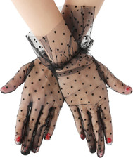 Kurze Spitzenhandschuhe Weiße