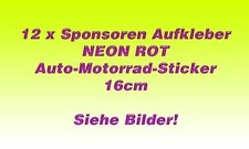 12 x Sponsors Stickers - NEON
