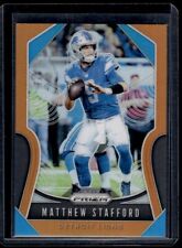 2019 Panini Prizm Orange Prizm #111 - Matthew Stafford /249 Lions