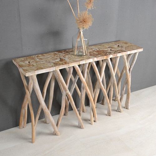 Tisch teakholz 120 deko - tisch,