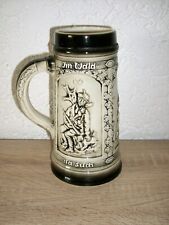 Alter 🫎 Bierkrug Relief Jagd Jäger Wald Hase Wildschwein Sitzendorf Porzellan