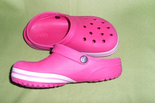 Damen crocs pink mit weiß - damen, in