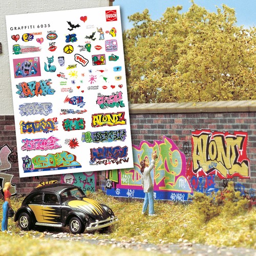 Busch 6035 graffiti - graffiti,, h0