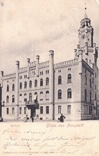 AK Fraustadt - Rathaus, hochformat, TOP - gel. 1907  Wschowa, Lissa, Schlesien