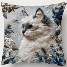 Katzen Motiv  Deko Kissen wunderschön verschiedene Farben 50x50