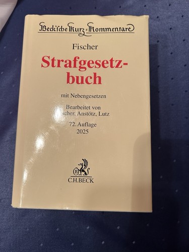 Fischer strafgesetzbuch 2025 - fischer,