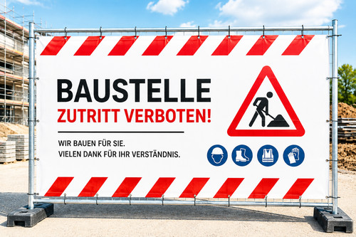 Bauzaunplane bauzaunbanner - bauzaunplane,