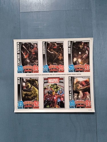 Marvel avengers topps promo - topps,