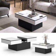 Couchtisch boto schwarz weiß - couchtisch,