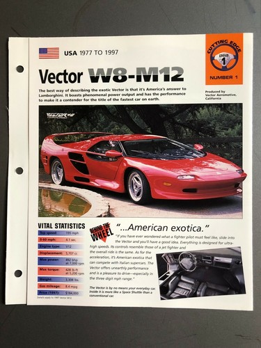 1971 1997 vector w8 - -,