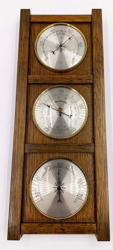 Wetterstation eiche rustikal - wetterstation,